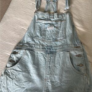 Levi's Classic Blue Denim Overalls